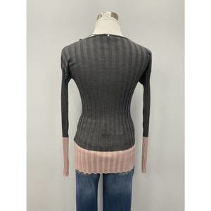 NEW LORENA ANTONIAZZI grey cashmere sweater in grey